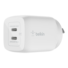 Dual USB-C GaN Wall Charger with PPS 65W, White, hi-res